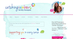 Desktop Screenshot of catchingrainbowsfertility.co.uk