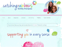 Tablet Screenshot of catchingrainbowsfertility.co.uk